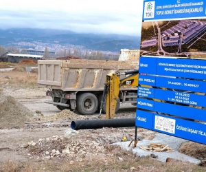 Küçük Sanayi Sitesi’nde kanalizasyon hattı döşeme çalışmaları başladı