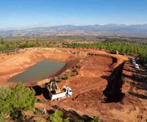 ASKİ, Karacasu Yazır’da gölet genişletme çalışmalarına başladı