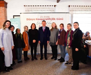 Başkan Balcı Dünya Kooperatifçilik Günü’nde Altıneller Kadın Kooperatifi üyeleri ile buluştu