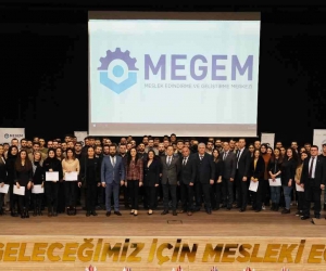 MEGEM’de eğitimlerini tamamlayan 115 genç sertifikalarını alarak iş yaşamına adım attılar