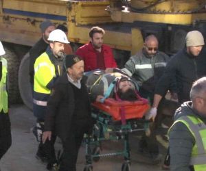 Ataşehir’de metro şantiyesinde yüksekten düşen işçi yaralandı