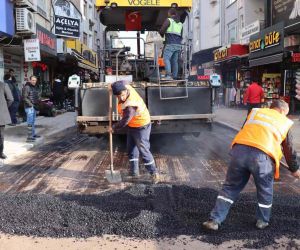 İstiklal Caddesi 2. etapta asfalt çalışmaları başladı