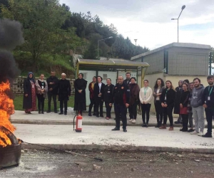 Altınova’da hastane personeline yangın eğitimi