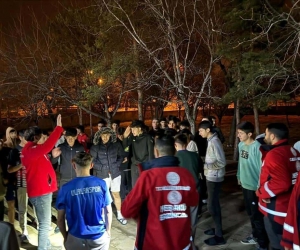Meslek lisesinde deprem anı ve tahliye tatbikatı yapıldı