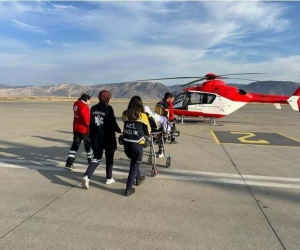 Şırnak’taki hasta ambulans helikopterle Şanlıurfa’ya sevk edildi