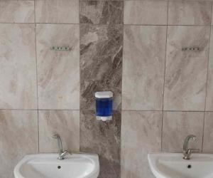 Tarihi Laal Paşa Camisinin tuvaletinin kapı, pencere ve  aynalara zarar verdi