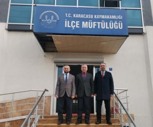 Karacasu İlçe Müftüsü Erdoğan, İl Müftüsü Güneş’i ağırladı