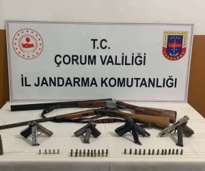Jandarmadan kaçak silah operasyonu