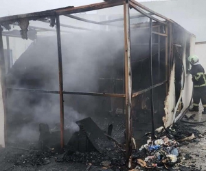 Hatay’da konteyner da yangın