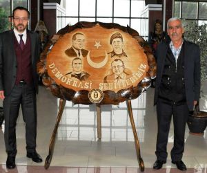 Rektör Bircan, şehit polis Fethi Sekin’in babasını ağırladı