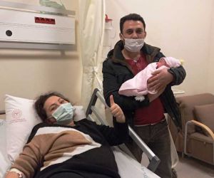 Bafra’da yılın ilk bebeği Nilay
