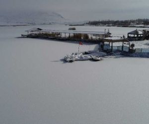 Sivas’ta Sibirya soğukları, Ulaş gölü dondu