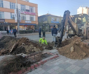 Havsa’da doğal gaz hattı döşeme çalışmaları