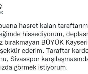 Kayserispor Basın Sözcüsü Batuhan Samet Koç: