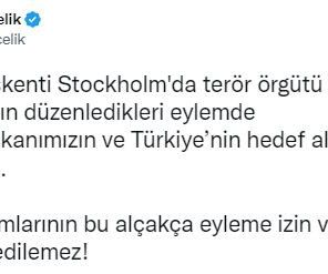 AK Partisi Sözcüsü Çelik: “İsveç’te terör örgütü PKK yandaşlarının düzenledikleri eylemde Cumhurbaşkanımızın ve Türkiye’nin hedef alınmasını lanetliyoruz”