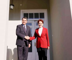 İYİ Parti lideri Akşener’den Demokrat Parti lideri Uysal’a ziyaret