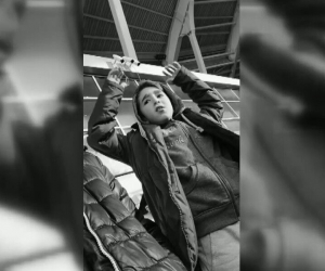 Fanatik taraftar adeta maçı yaşadı