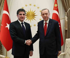 Cumhurbaşkanı Erdoğan, Irak Kürt Bölgesel Yönetimi (IKBY) Başkanı Barzani’yi kabul etti