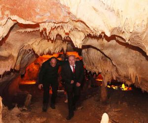 ATO Başkanı Baran Tulumtaş Mağarası’nda incelemelerde bulundu