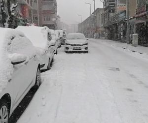 Elazığ’ın ilçelerinde kar yağışı etkili oldu