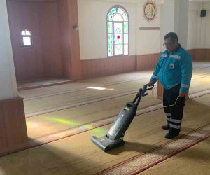 Antakya Belediyesi İbadethane temizliklerine devam ediyor