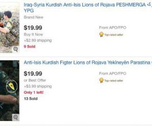 Uluslararası alışveriş siteleri PKK-PYD paçavraları satıyor