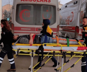 İnegöl'de talihsiz işçi ölümden döndü!