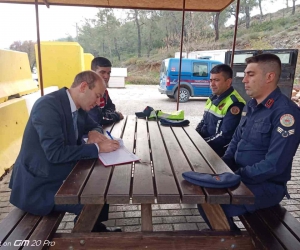 Köyceğiz Kaymakamı Maslak’tan yol kontrol uygulamasına denetim