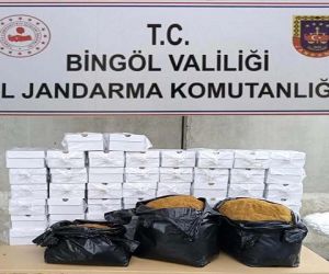 Bingöl’de 73 kilogram kaçak tütün ele geçirildi