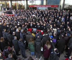 Deniz Baykal için CHP Genel Merkezinde tören düzenlendi