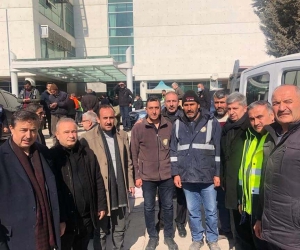 Başkan Özkan Altun deprem bölgesinde