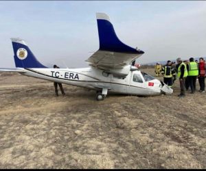 Isparta’da motoru arızalanan eğitim uçağı zorunlu iniş yaptı: 2 yaralı