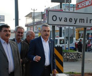 Sürekli kazaların yaşandığı Ovaeymir Kavşağı ışıklandırıldı
