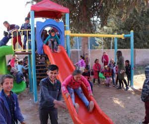 Harran’da öğrenciler için oyun parkı yapıldı