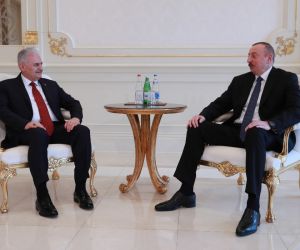 Başbakan Yıldırım, Cumhurbaşkanı Aliyev’le görüştü