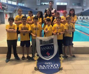 Sanko’lu küçük yüzücüler bölge yarışlarına gidiyor