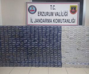 Köprüköy’de 5 bin 300 paket kaçak sigara ele geçirildi