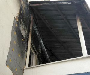 Çelikhan’da evin terasında yangın çıktı