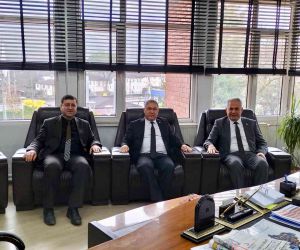 Belediye Başkanı Mustafa Yaman, Serhat Bozkurt’u konuk etti