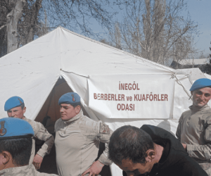 İnegöl Berberler Odası deprem bölgesinde