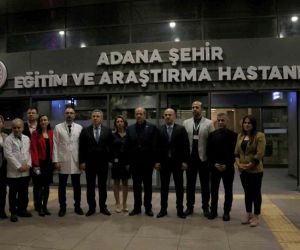 KKTC Cumhurbaşkanı Ersin Tatar, Adana Şehir Hastanesi’nde hastaları ziyaret etti