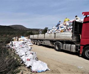Simav’dan deprem bölgesine 26 ton yakacak odun gönderildi
