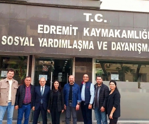 Edremit Ticaret Odası’ndan Sosyal Yardımlaşma ve Dayanışma Vakfına ziyaret