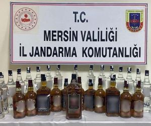 Mersin’de kaçak alkol ve sigara operasyonu