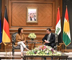Almanya Dışişleri Bakanı Baerbock, IKBY Başkanı Barzani ile görüştü