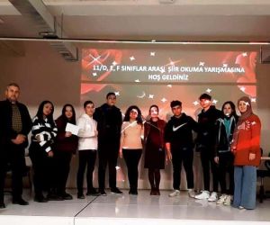 Kütahya Borsa İstanbul Anadolu Lisesinde şiir yarışması