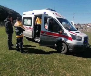 Silivri’de felç geçiren hasta ambulans helikopterle şehir hastanesine kaldırıldı