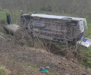 Ordu’da öğrenci servisi devrildi: 8 öğrenci yaralı