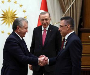 Cumhurbaşkanı Yardımcısı Oktay’a Özbekistan’dan Dostluk Nişanı