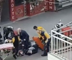 Bursa’da motosiklet sürücüsü kaza yaptı, yardımına ilk önce vatandaşlar koştu